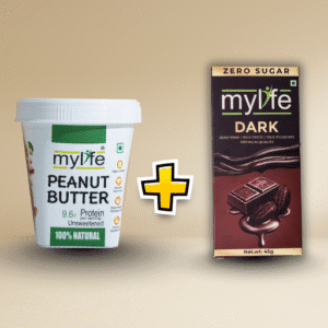 The Power Duo ( Dark chocolate + Natural Peanut butter)