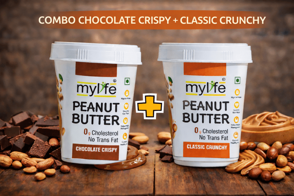 The Crunchy Lover (Chocolate Crispy peanut Butter + Classic Crunchy Peanut Butter)