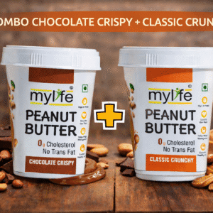 The Crunchy Lover (Chocolate Crispy peanut Butter + Classic Crunchy Peanut Butter)