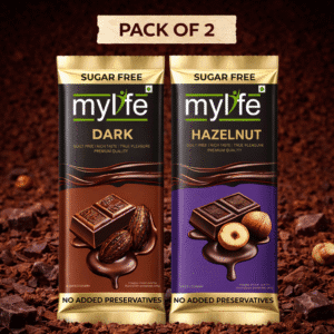The Duo of Delight( Dark and Hazelnut sugar free chocolate)