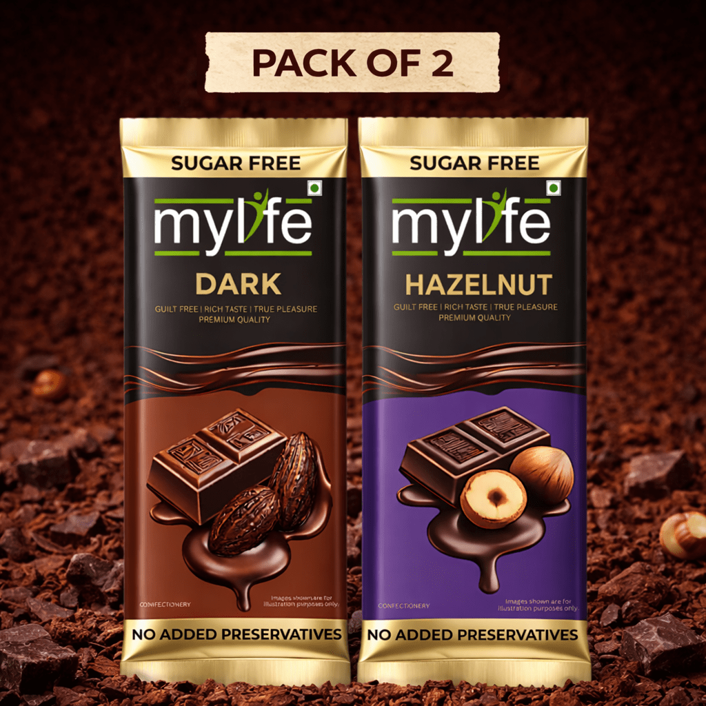 The Duo of Delight( Dark and Hazelnut sugar free chocolate) The Duo of Delight( Dark and Hazelnut sugar free chocolate)
