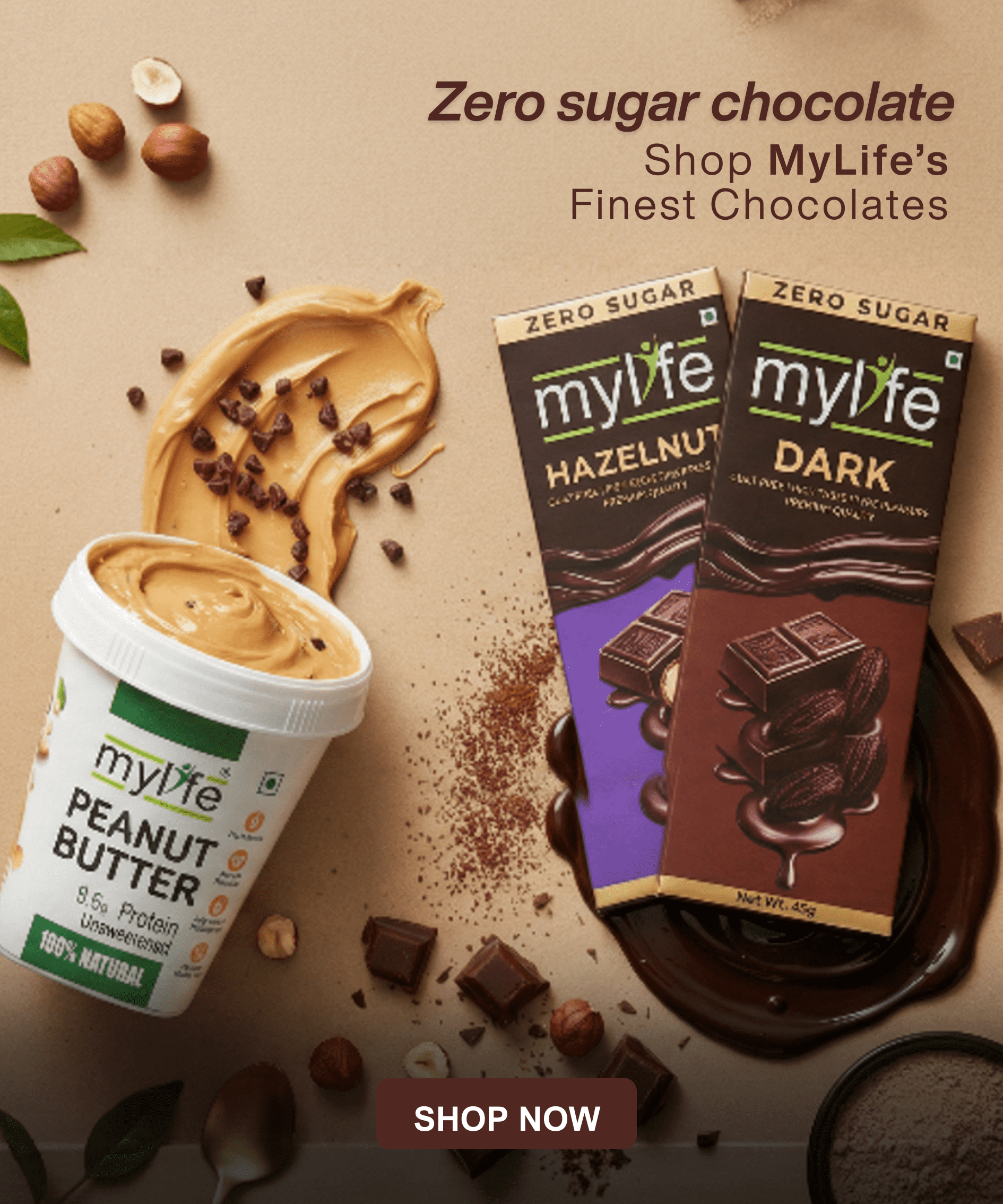 Zero Sugar Chocolate banner
