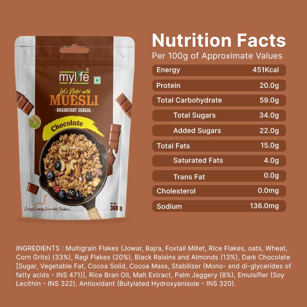 Chocolate Nutri facts